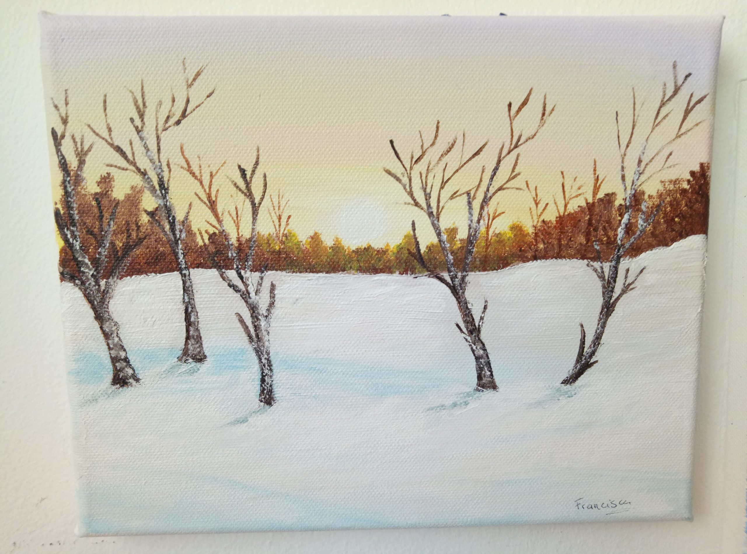 Amanecer nevado