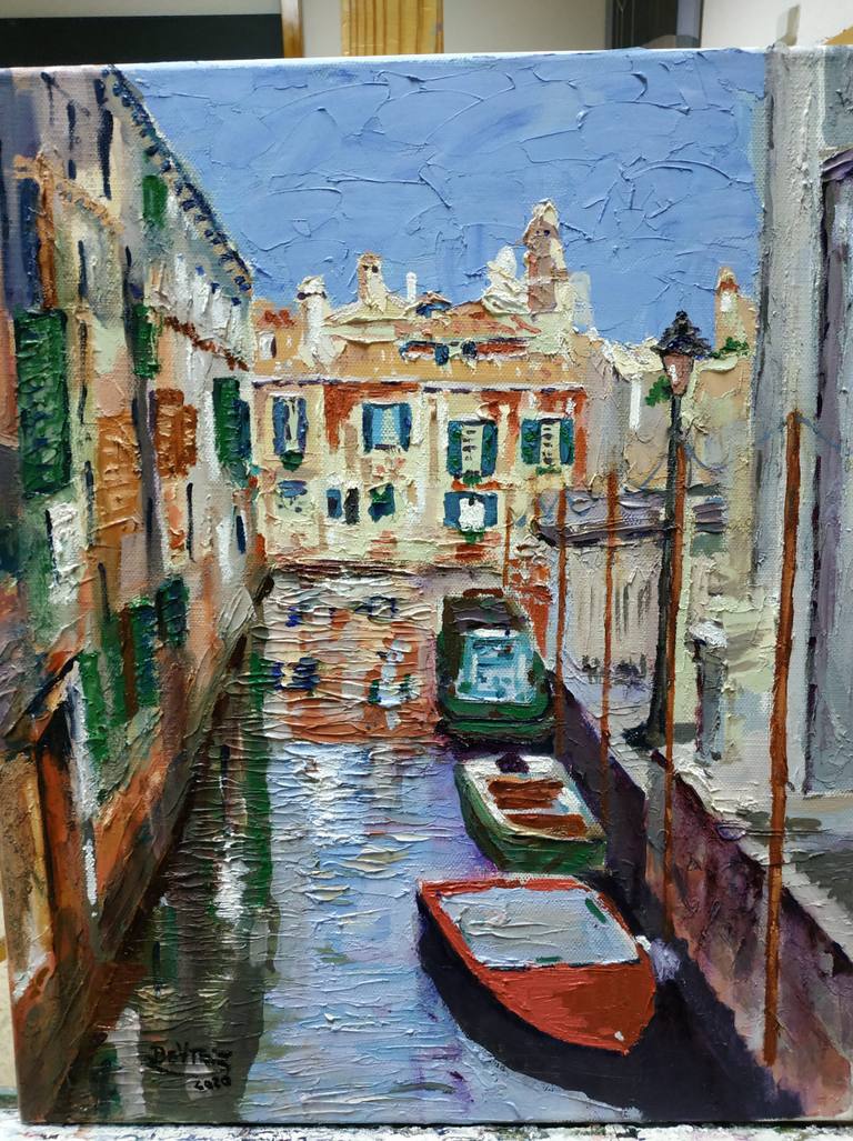 venecia en oleo sobre lienzo — beactriz