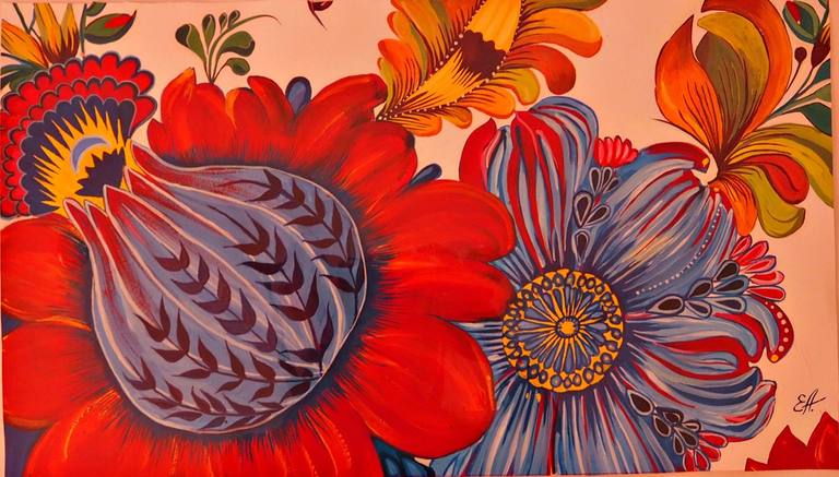 Patrones Florales Tradicionales Rusos — Eugeniia Zaitseva