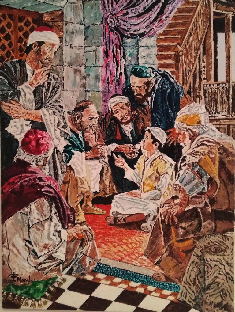 Jesús y los doctores del templo — Felipe Morales Corral