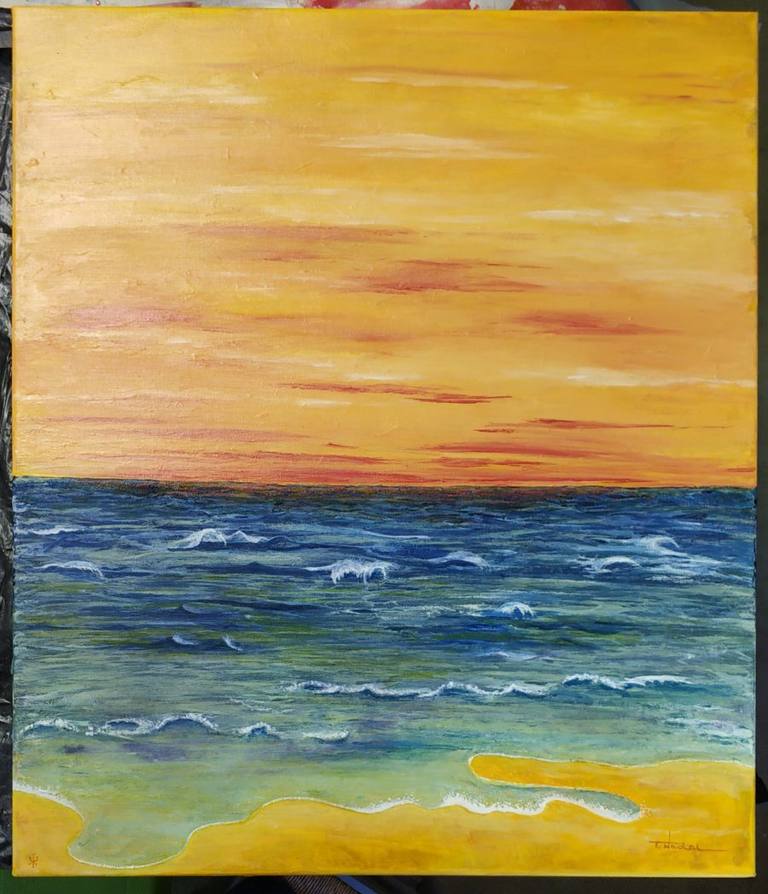 ATARDECER EN EL MAR — trini nadal