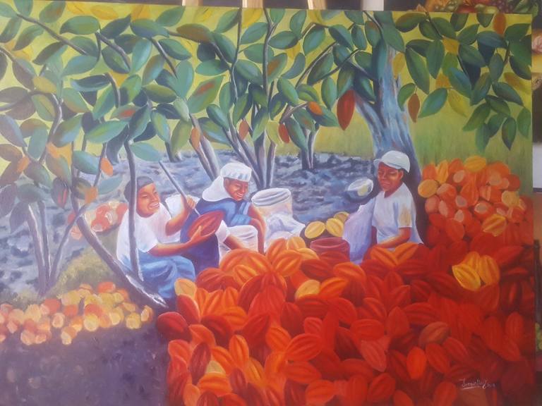 La cosecha del cacao — Jacqueline cabrera