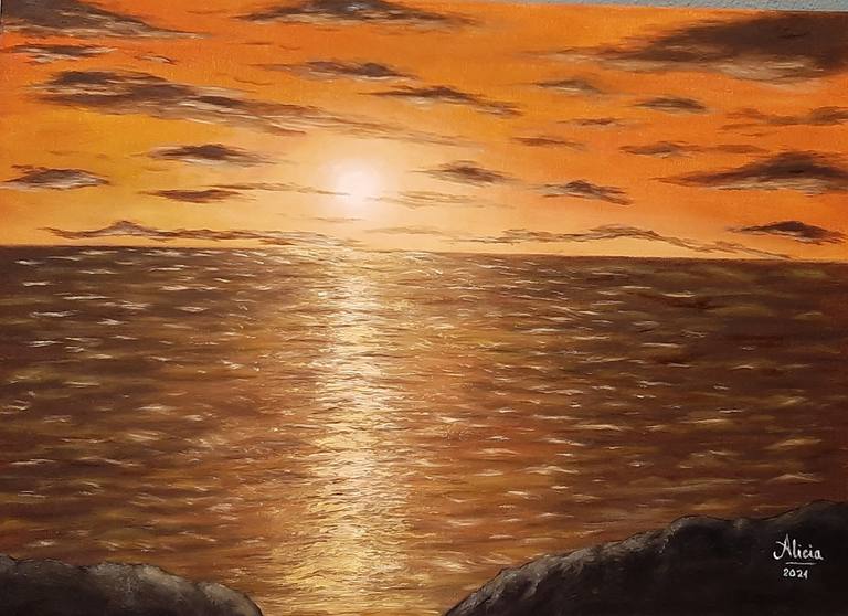 ATARDECER EN EL MAR — Aliciacaceres