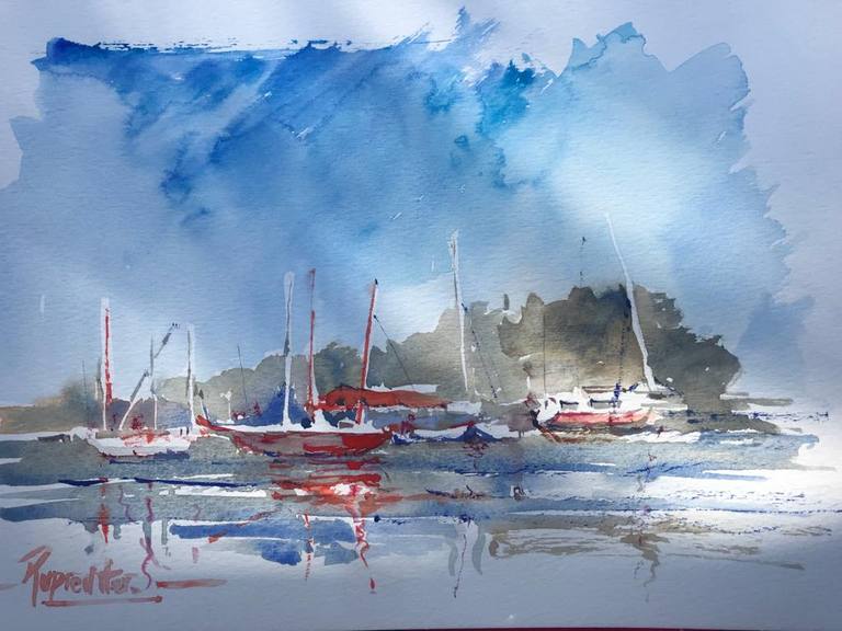 Stopped Boats — Ingrid Ruprechter