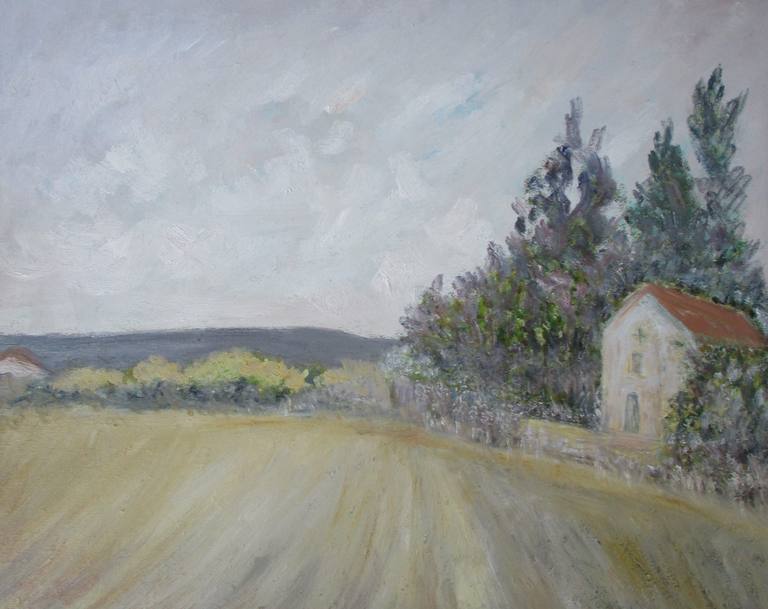 Paisaje con casa y campo. — Ferran Gomila